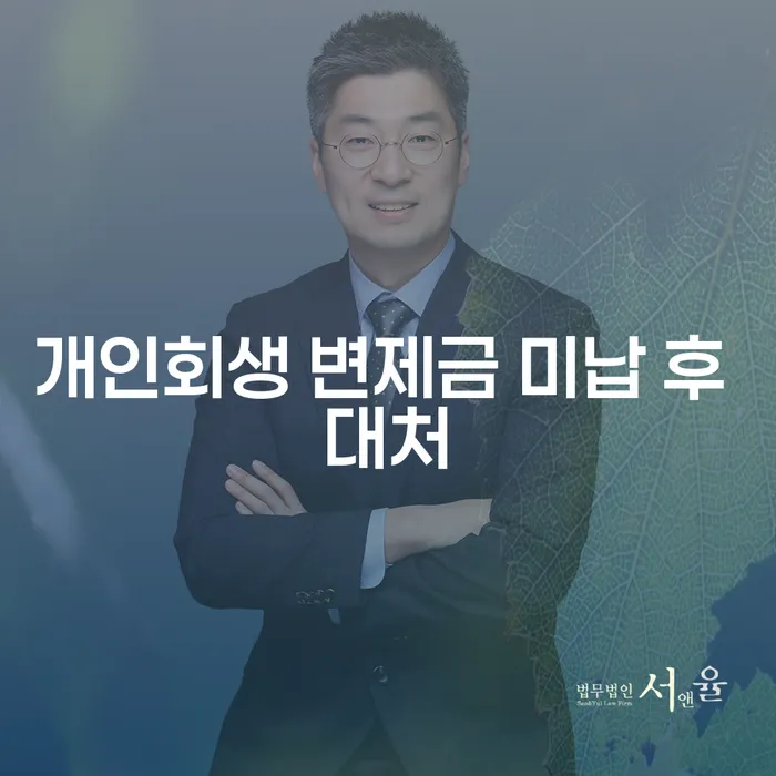 개인회생 변제금 미납 후 대처 방법은 무엇인가요?